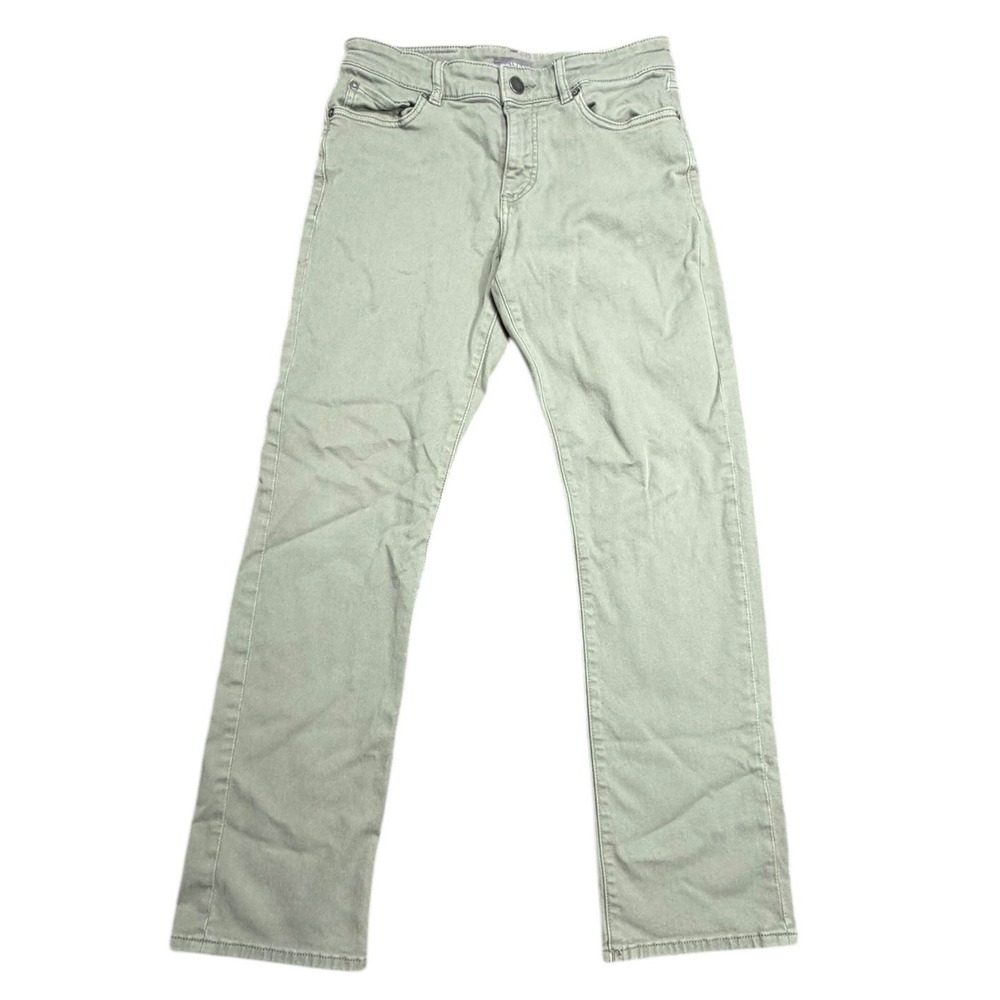 DL1961 Avery Modern Straight Chino Pants Sage Green Stretch Mens 30x30 Casual